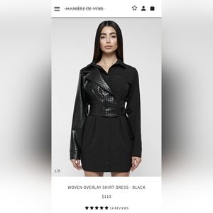 Over Lay Shirt Dress
